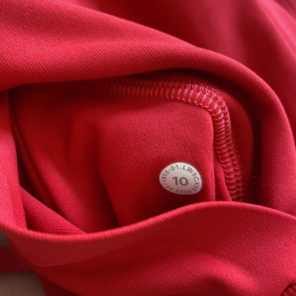 Lululemon swift speed high rise tight women’s 10 ten dark red EUC - Picture 6 of 6